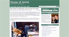 Desktop Screenshot of houseofannie.com